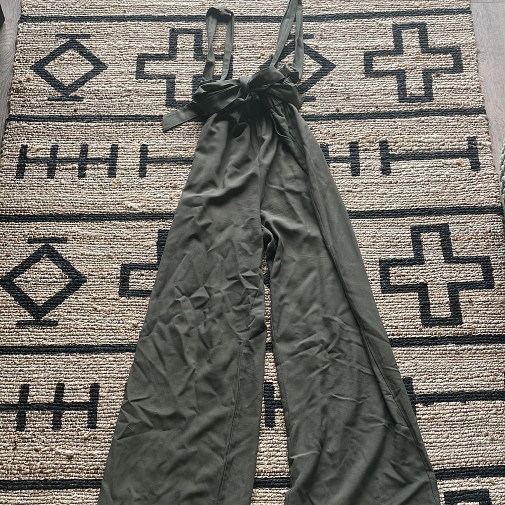 Olive green overalls